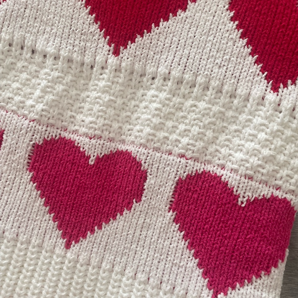 Martha Stewart Red and Pink Decorative Throw - Picture 3 of 5